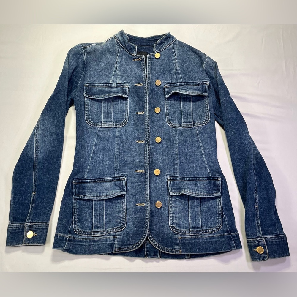 Liverpool Denim Los Angeles Patch Pocket Jacket - Like New! - XS - Picture 3 of 9